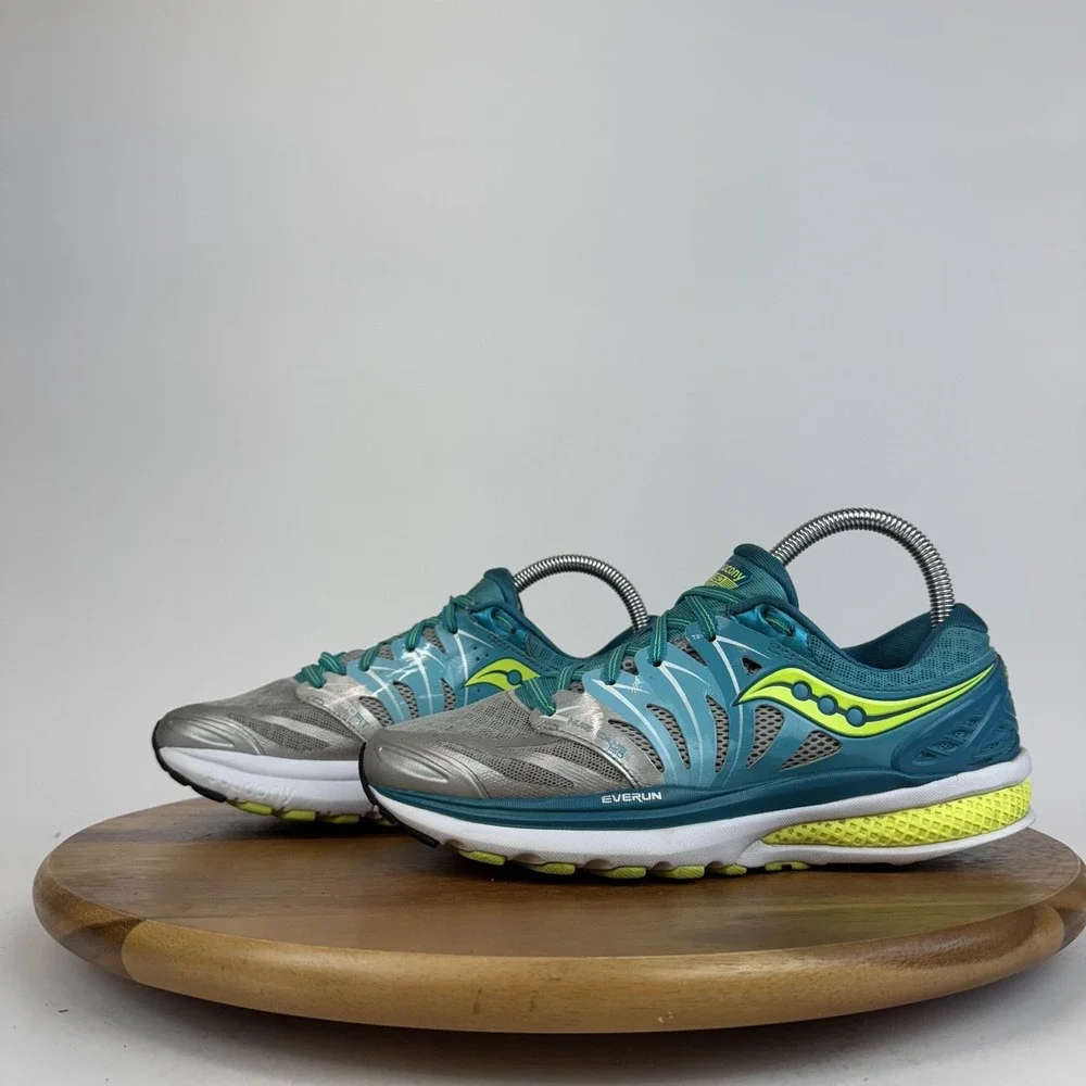 Womens Saucony Hurricane‎ ISO 2 Teal Athletic Running Sneakers Size 8.5 M GUC